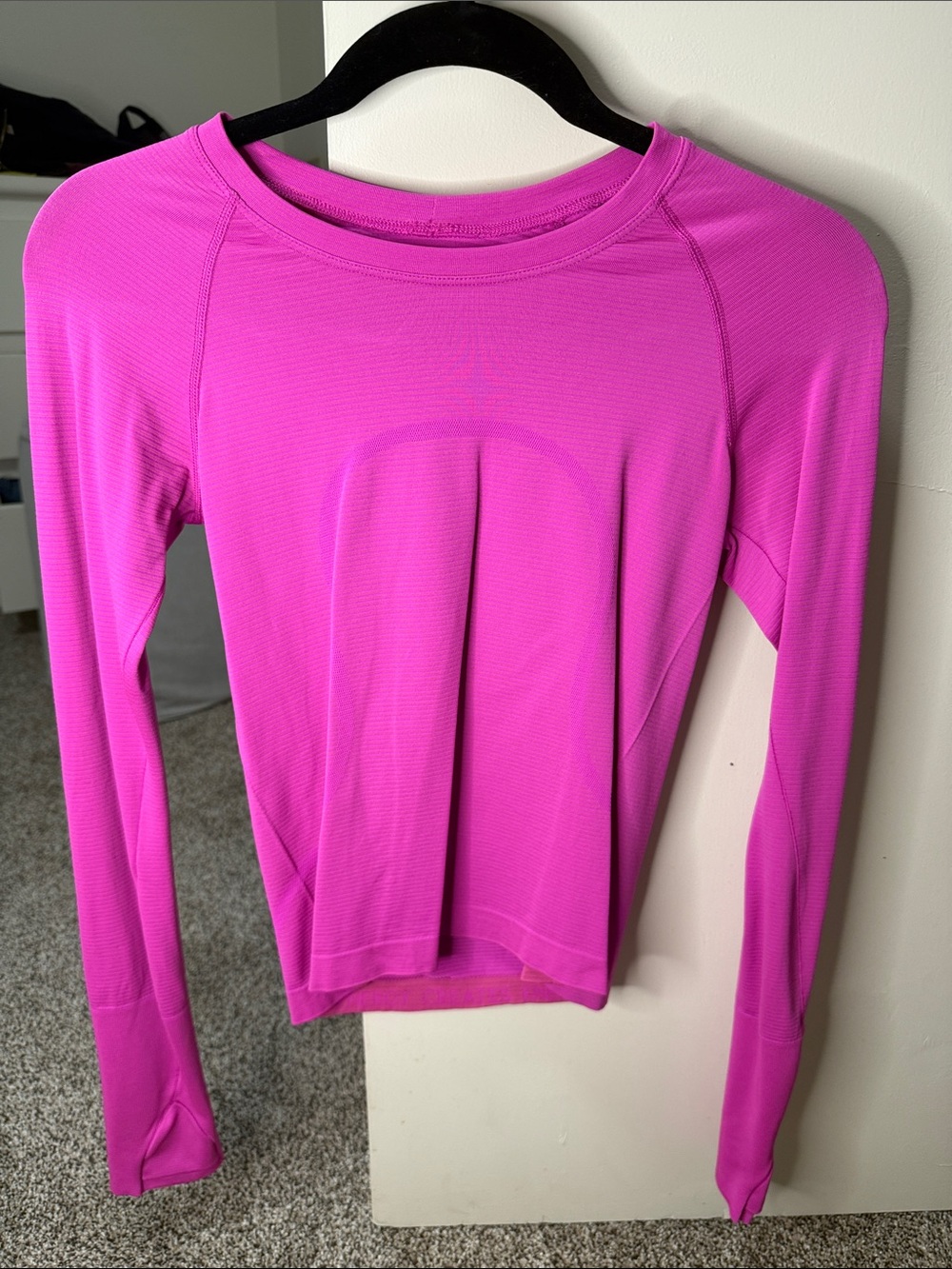lululemon athletica Long-Sleeve Crew Top - Bright Pink